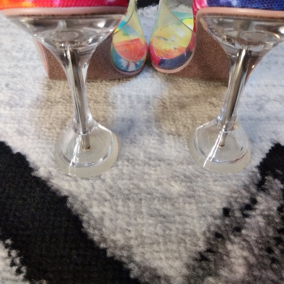 Tie Dye PVC Mule Heels (NWOB) - Picture 2 of 4